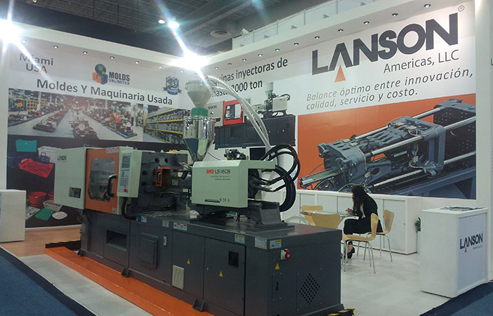 Lanson injection molding machine in Mexico exhibition Lanson injection molding machine in Mexico exhibition